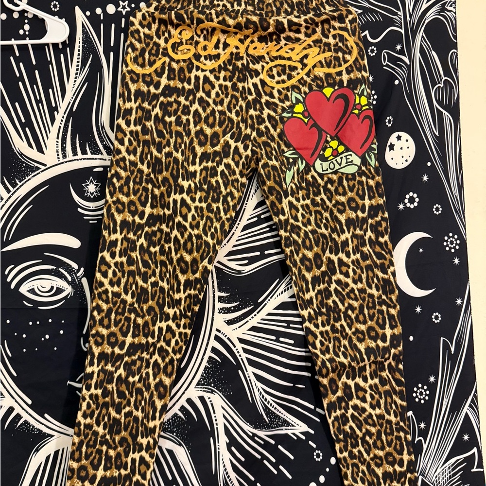Ed Hardy - Leopard Love Print Joggers ❤️ - Picture 2 of 3